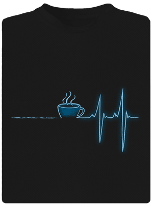 Coffee help pánske športové tričko Black