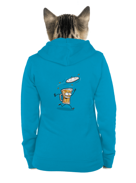 Čiapka dámska mikina na zips Blue Atol