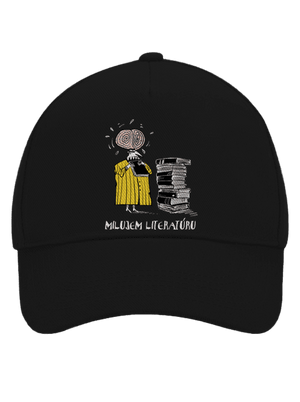 Milujem literatúru šiltovka baseballka Black