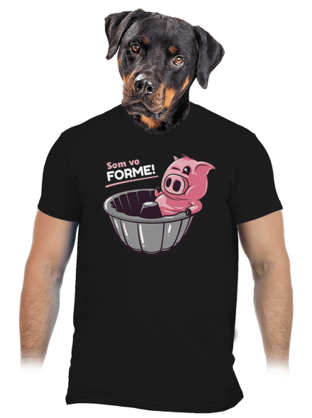 Vo forme pánske tričko Black