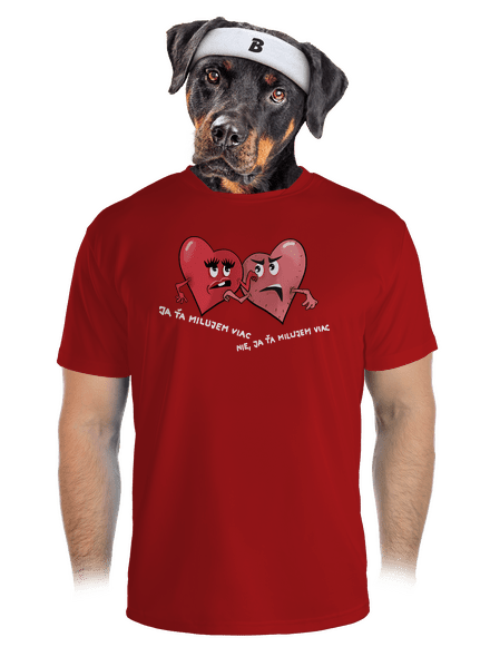 Srdiečka pánske športové tričko Red Mal