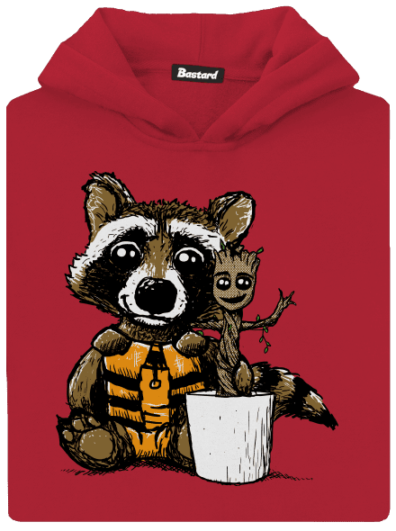 Strážcovia galaxie detská mikina klokanka Fire Red