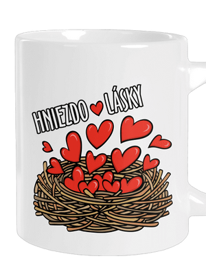 Hniezdo lásky veľký hrnček White