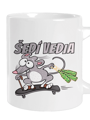 Šedí vedia - myšiak veľký hrnček White