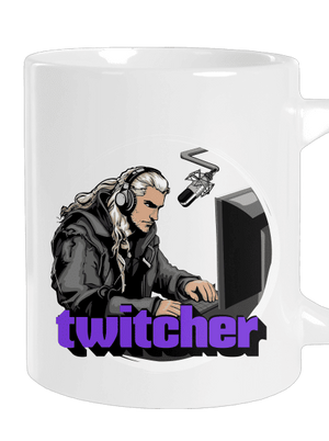 Twitcher veľký hrnček White