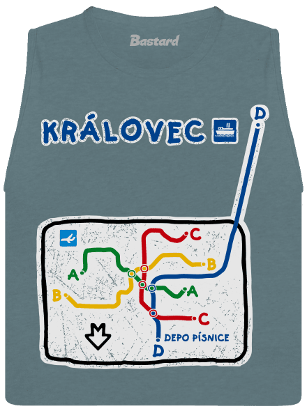 Metro Královec dámske tielko voľné Heather Deep Teal