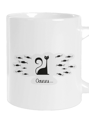 Oouuu veľký hrnček White