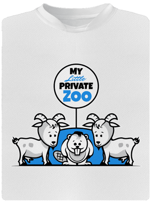 ZOO pánske športové tričko White