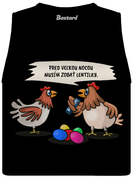 Sliepka pred Veľkou nocou dámske tielko voľné Black
