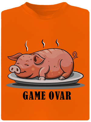 Game ovar detské športové tričko Neon Orange