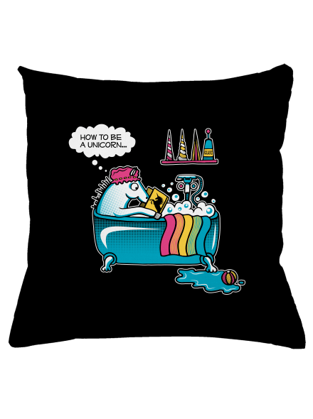 Ako sa stať jednorožcom vankúš Black