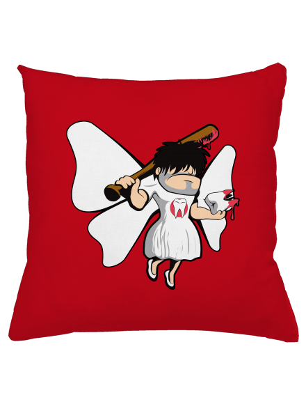 Zúbková víla vankúš Red