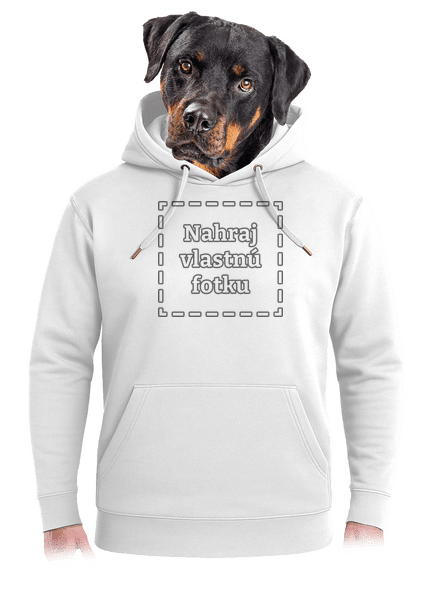 Vlastná potlač unisex mikina premium Snowwhite