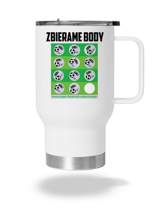Zbierame body - futbal termohrnček White