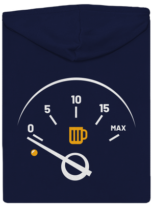 Prázdna nádrž pánska mikina na zips Navy