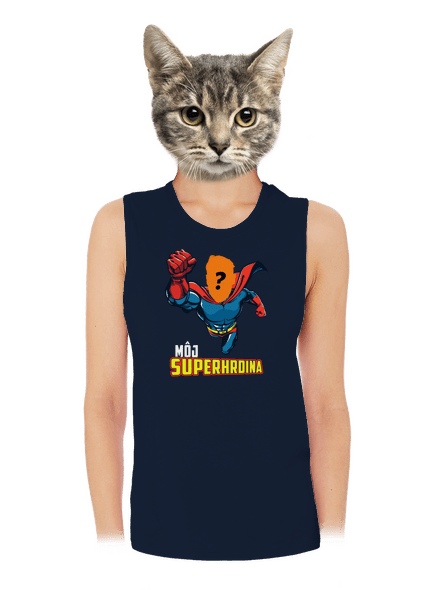 Môj superhrdina dámske tielko voľné Navy