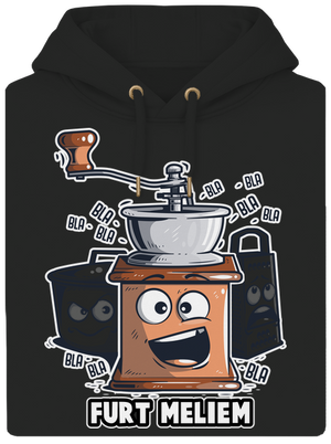 Mlynček unisex mikina premium Dark Black