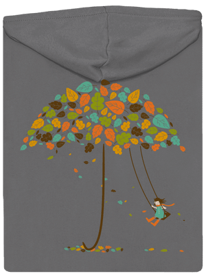 Radosť z jesene dámska mikina na zips Steel Gray