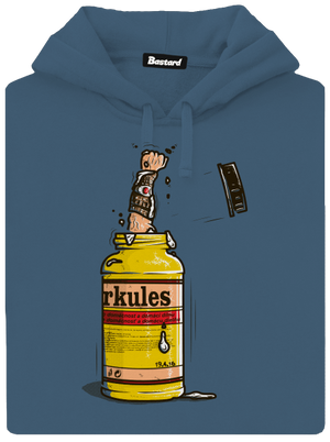 Herkules dámska mikina klokanka Denim