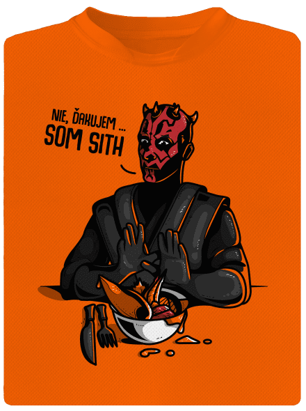 Som sith pánske športové tričko Neon Orange