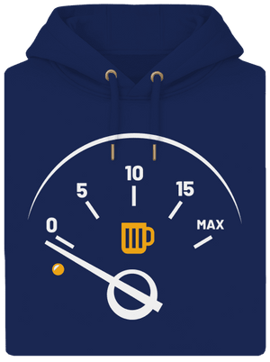 Prázdna nádrž unisex mikina premium Navy