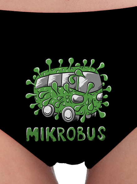 Mikrobus dámske nohavičky Black