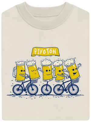 Pivotón unisex mikina bez kapucne Off White