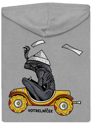 Votrelníček pánska mikina na zips Light Melange