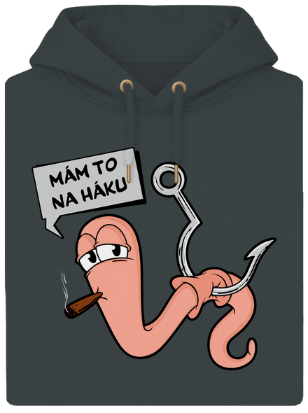 Na háku unisex mikina premium Charcoal