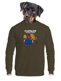 unisex mikina bez kapucne