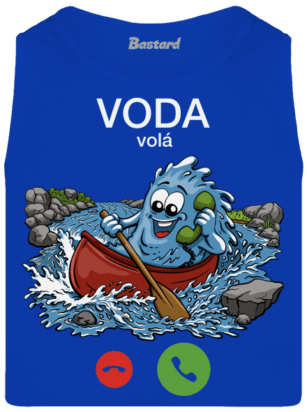 Voda volá pánske tielko Royal Blue