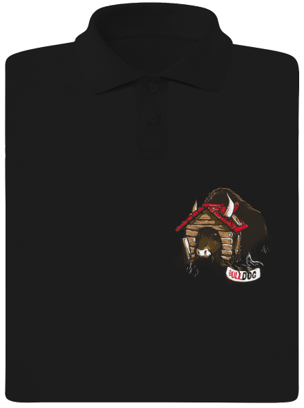 Bulldog pánska polokošeľa Black