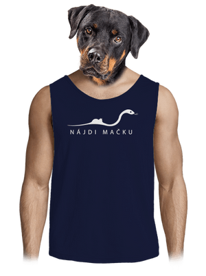 Nájdi mačku pánske tielko French Navy