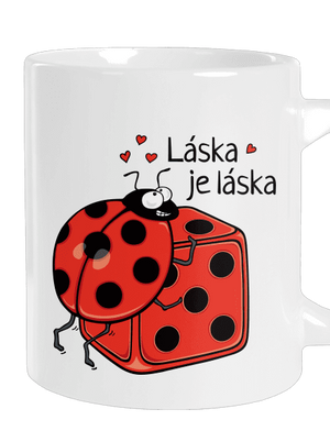 Láska je láska veľký hrnček White