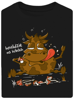 Hovädzie na hubách unisex tričko oversized Black
