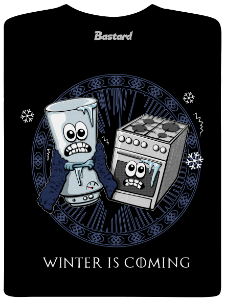 Winter is coming pánske dlhý rukáv Black