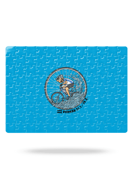 Cyklistický horoskop: Vodnár puzzle White