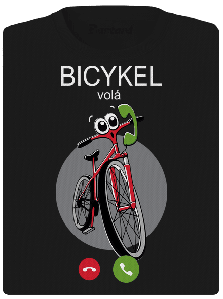 Bicykel volá dámske športové tričko Black