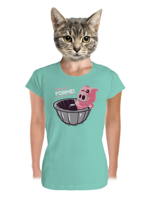 Vo forme dámske tričko prémium Mint Mal