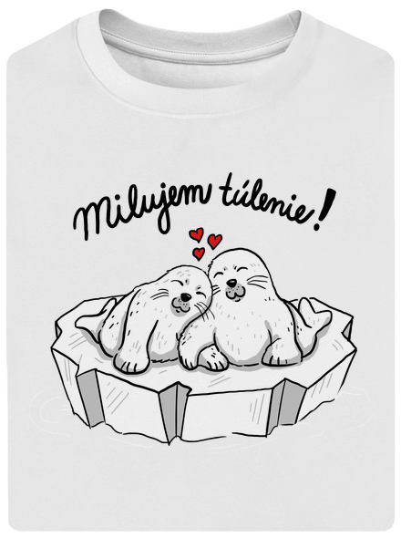 Milujem túlenie unisex tričko oversized White