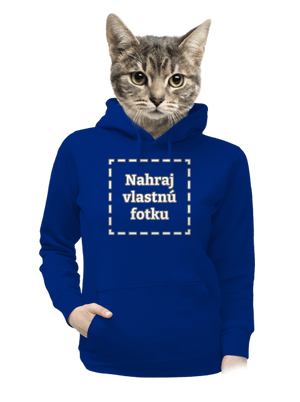 Vlastná potlač dámska mikina klokanka Royal Blue Mal