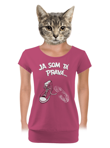 Hľadám tú pravú dámske tričko s lemom Magenta