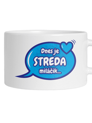 Dnes je streda hrnček makronka White