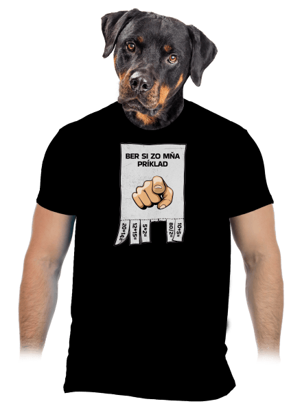 Ber si zo mňa príklad pánske tričko Black