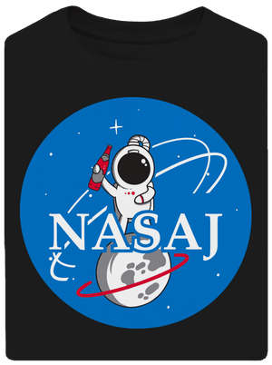 Nasaj unisex tričko oversized Black