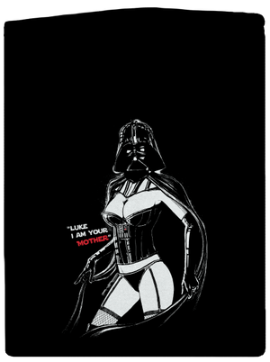 Mrs. Vader pánska mikina na zips Black