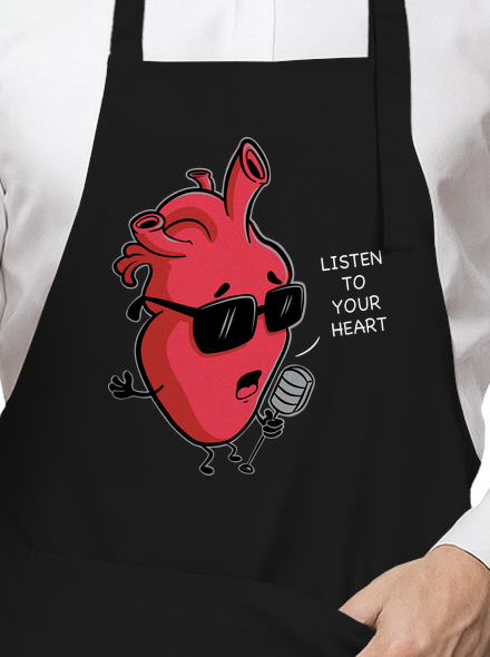 Listen to your heart zástera Black