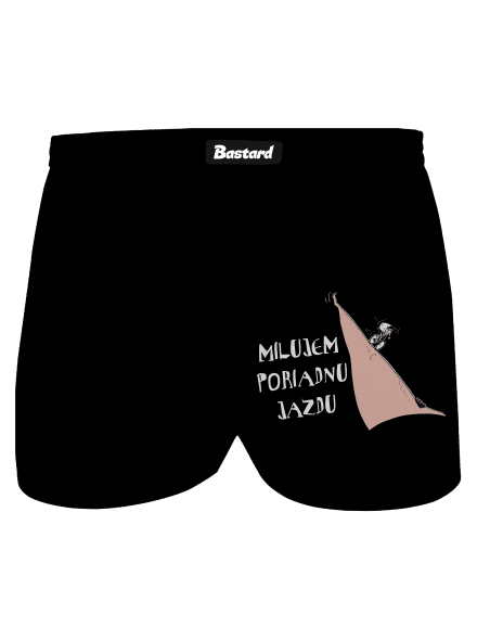 Milujem jazdu pánske trenky Black