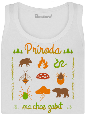 Príroda ma chce zabiť dámske tielko klasické White