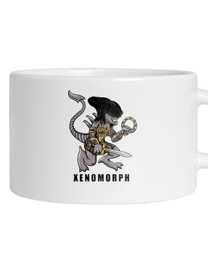 Xenomorph hrnček makronka White